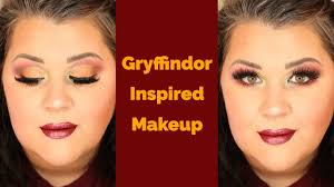 harry potter gryffindor inspired makeup