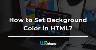 set background color with html and css