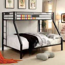 Contemporary Twin Over Queen Bunk Bed