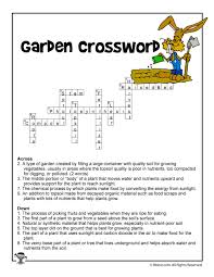 garden curriculum crossword answers
