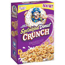 n crunch sprinkled donut crunch cereal