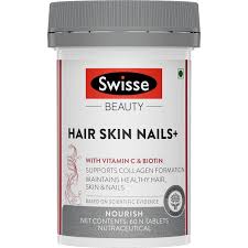 Maybe you would like to learn more about one of these? Buy Swisse Beauty Hair Skin Nails With Vitamin C And Biotin For Healthy Hair Radiant Skin And Stronger Nails 60 Tablets Online Purplle