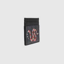 We currently offer free and next day intemational. Gg Supreme Black Kingsnake Print Card Case Gucci Nl