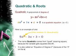 Quadratic Equation Powerpoint Slides