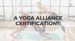 a yoga alliance certification