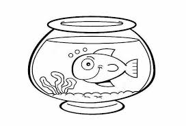 * * * * cat watching a fish swimming in a fishbowl coloring page. Fish Bowl Coloring Page Printable Coloring Home