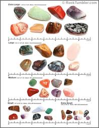 Tumbled Stones Printable Size Chart For Our Stone Mixtures