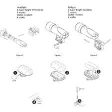 waterproof power beam 5 led bicycle