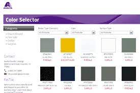 Alesta Powder Coating Color Selector