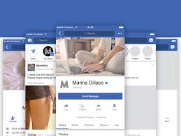 facebook mobile layout free psd templates