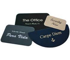 personalized boat mats at ahoycaptain