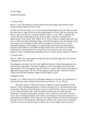 Teen Pregnancy research paper   Teen Pregnancy Abstract The    