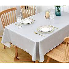 Table Cloth Wipe Clean Grey Wipeable
