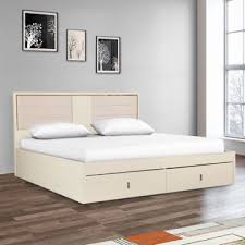 stellar high gloss queen bed with
