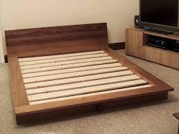 Iroko Platform Bed Bespoke Handmade