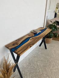 Console Table Narrow Resin River