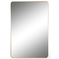 Framed wall mirror in high gloss white. Large Rectangular Gold Framed Arden Wall Mirror Gold Mirror Gold Rectangle Mirror