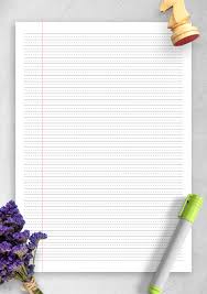 Preschool writing paper also available. Lined Paper Template Printables