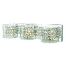 Buying the perfect light fixtures for bathroom needs careful consideration. Home Decorators Collection Weschler 3 Light Polished Chrome Vanity Light With Crystal And Glass Shades 6111 Ndm The Home Depot