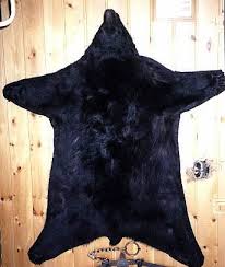 black bear robe blanket taxidermy hide