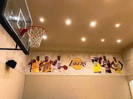 Indoor Half Court Lakers Wall Mural