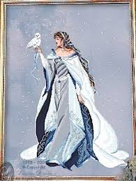 My Lady Of The Snow Cross Stitch Fairy Fantasy Cross