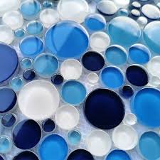 Round Ceramic Glass Mosaic Tiles