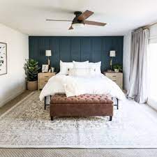 Sand any rough knots in the wood is the traditional material used for wall panels but if you're going for a more modern painted. 75 Beautiful Wall Paneling Bedroom Pictures Ideas July 2021 Houzz