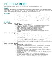 Resume Objective Statement Beautiful Resume Skills For Waitress