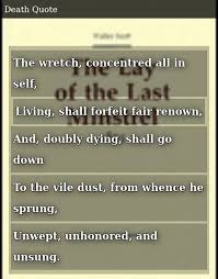 The Wretch Concentred All In Self Living Shall Forfeit Fair