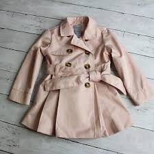 Tahari Baby Girl Trench Coat Size 18