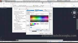 how to change autocad background colour