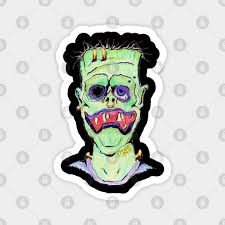 Frankenpunk - Frankenstein's Monster is a Punk Rocker - Frankensteins  Monster - Magnet | TeePublic