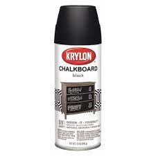 Krylon Black Chalkboard Spray Paint 12 Oz