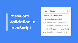 pword validation check in html css