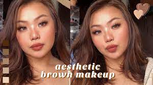 aesthetic brown makeup tutorial