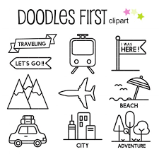 Travel Icon Outline Clip Art For