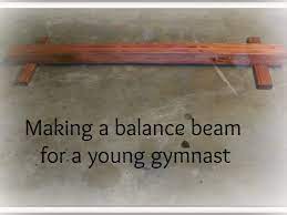 how to make a gymnastics balance beam