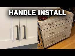 install cabinet door and drawer handles