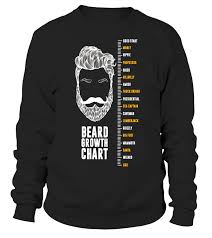Epic Beard Growth Chart T Shirt Funny Tee By Zany Brainy Limited Edition