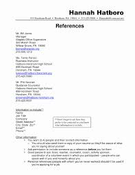 With References Resume References Reference Page For