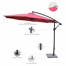 Aqua Luxury Side Pole Garden Umbrella