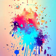 multicolor sparkly glitter bursting