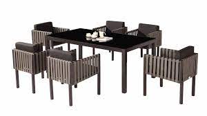 Amber Modern Outdoor Dining Set For 6