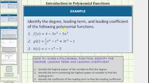 Characteristics Of Power And Polynomial Functions College