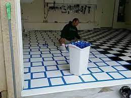 painting and checker boarding tape