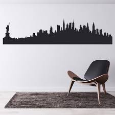New York Usa City Skyline Wall Sticker