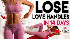 lose love handles and belly fat in 14