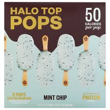 pops light ice cream bars mint chip