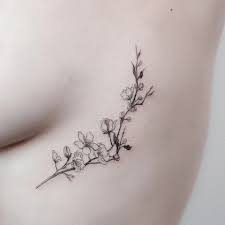 Un tatouage de branche de cerisier 20 dans la catégories: 20 Tatouages De Fleur De Cerisier Et Leur Signification Comme Un Bouddha Tatouage De Fleurs De Cerisier Tatouage Fleur De Cerisier Beau Tatouage